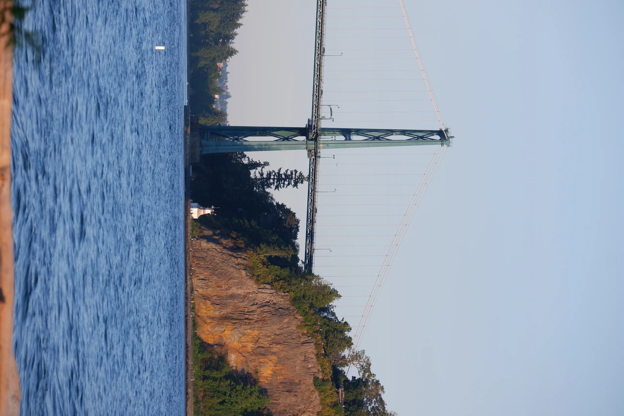 West van view of the Lions Gate Bridge